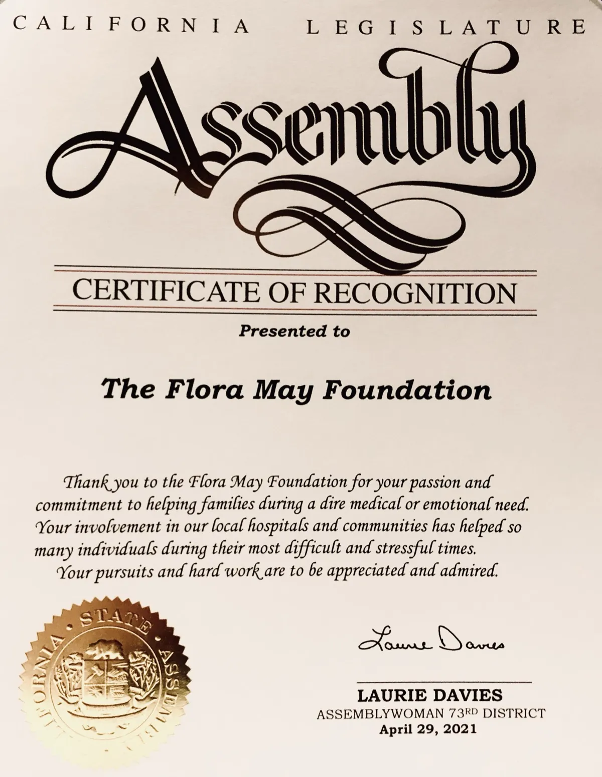 Flora May Foundation moment 13